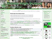 Tablet Screenshot of manilahighschool.com